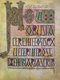 England / UK: The Lindisfarne Gospels, Lindisfarne (Holy Island), c. 700 CE. Folio 3 recto. Initial illuminated page from the Lindisfarne Gospels